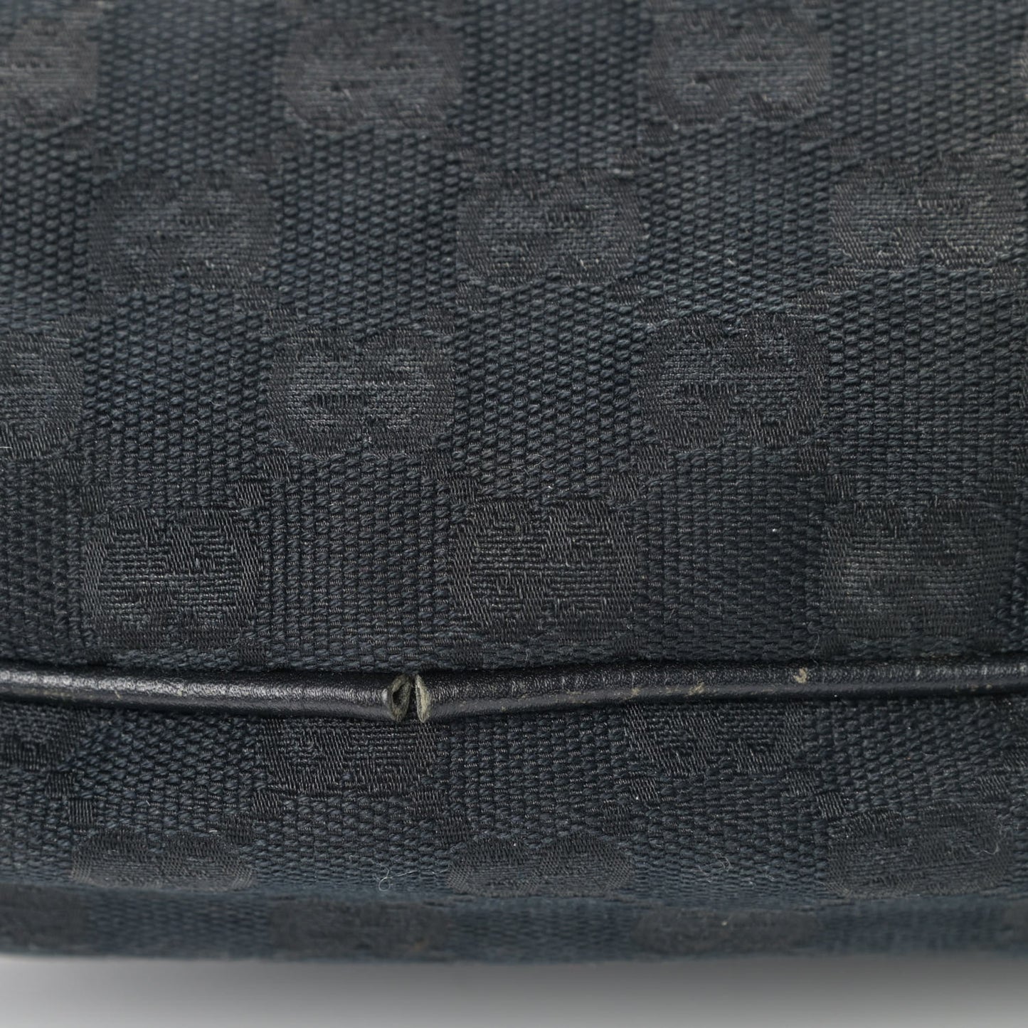 Monogram Web Boat Pochette Black