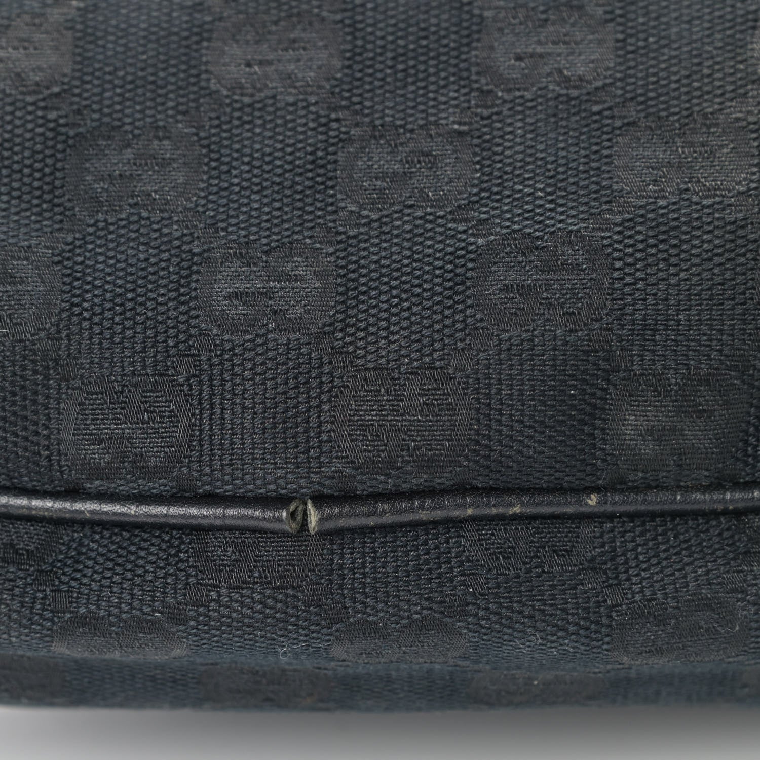 Gucci Monogram Web Boat Pochette Black 5 of 6