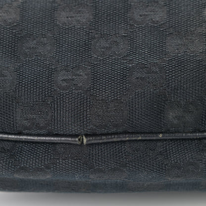Gucci Monogram Web Boat Pochette Black 5 of 6