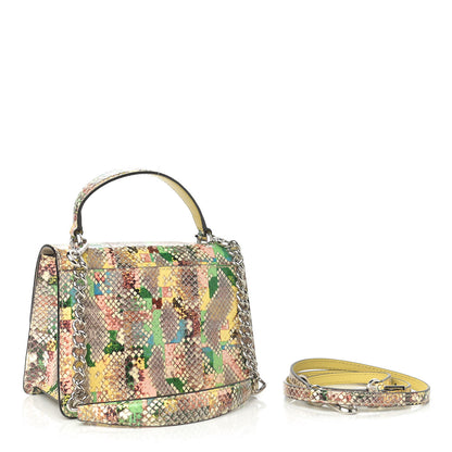 Jimmy Choo Elaphe Snakeskin Madeline Crossbody Satchel Rainbow 3 of 8