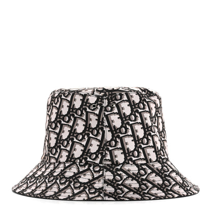 Christian Dior Oblique Reversible Teddy-D Brim Bucket Hat 58 Black 4 of 8