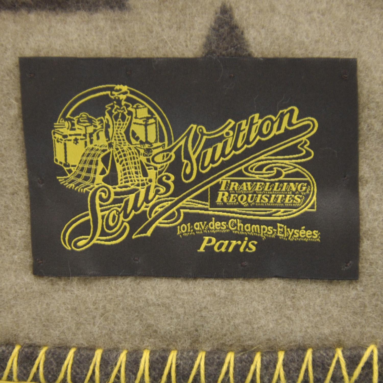 Louis Vuitton Lambswool Angora Monogram Blanket Marron 3 of 4