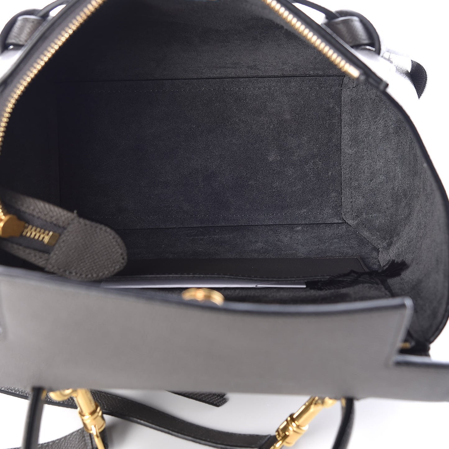 Baby Grained Calfskin Micro Belt Bag Grey