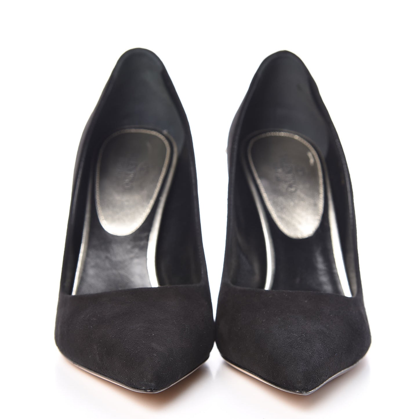 Suede Rockstud Jaw Stud 100mm Pumps 38 Black