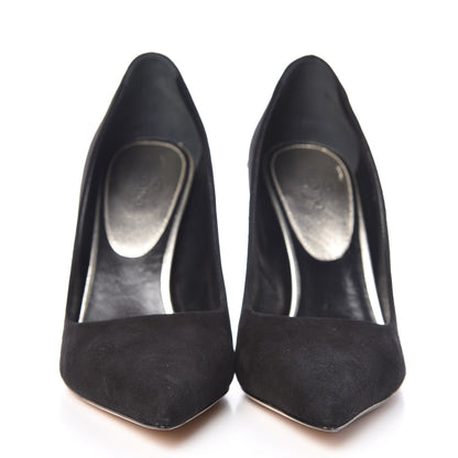 Valentino Garavani Suede Rockstud Jaw Stud 100mm Pumps 38 Black 2 of 8