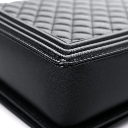 Chanel Caviar Quilted Large Boy Flap Black 10 of 15