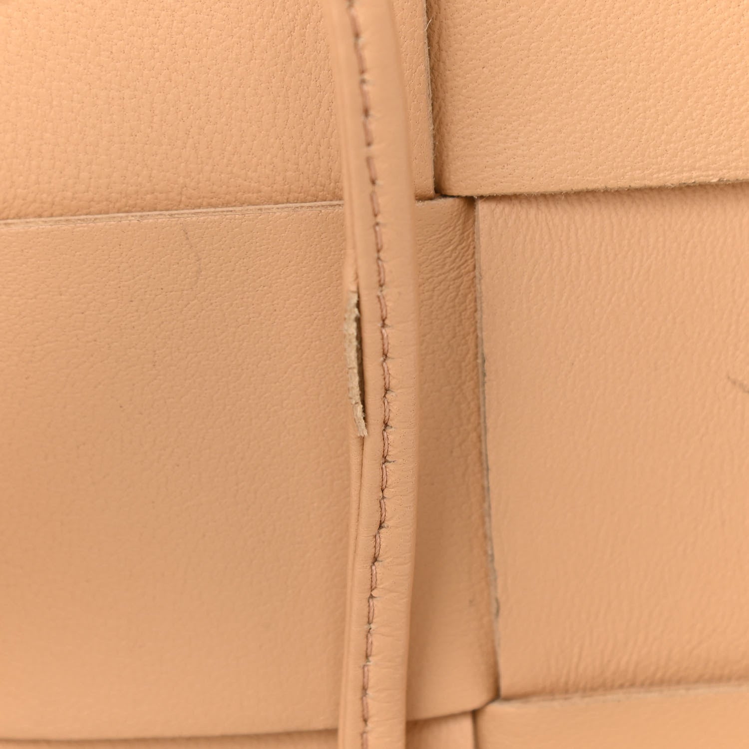 Bottega Veneta Lambskin Maxi Intrecciato Cassette Messenger Almond 13 of 16