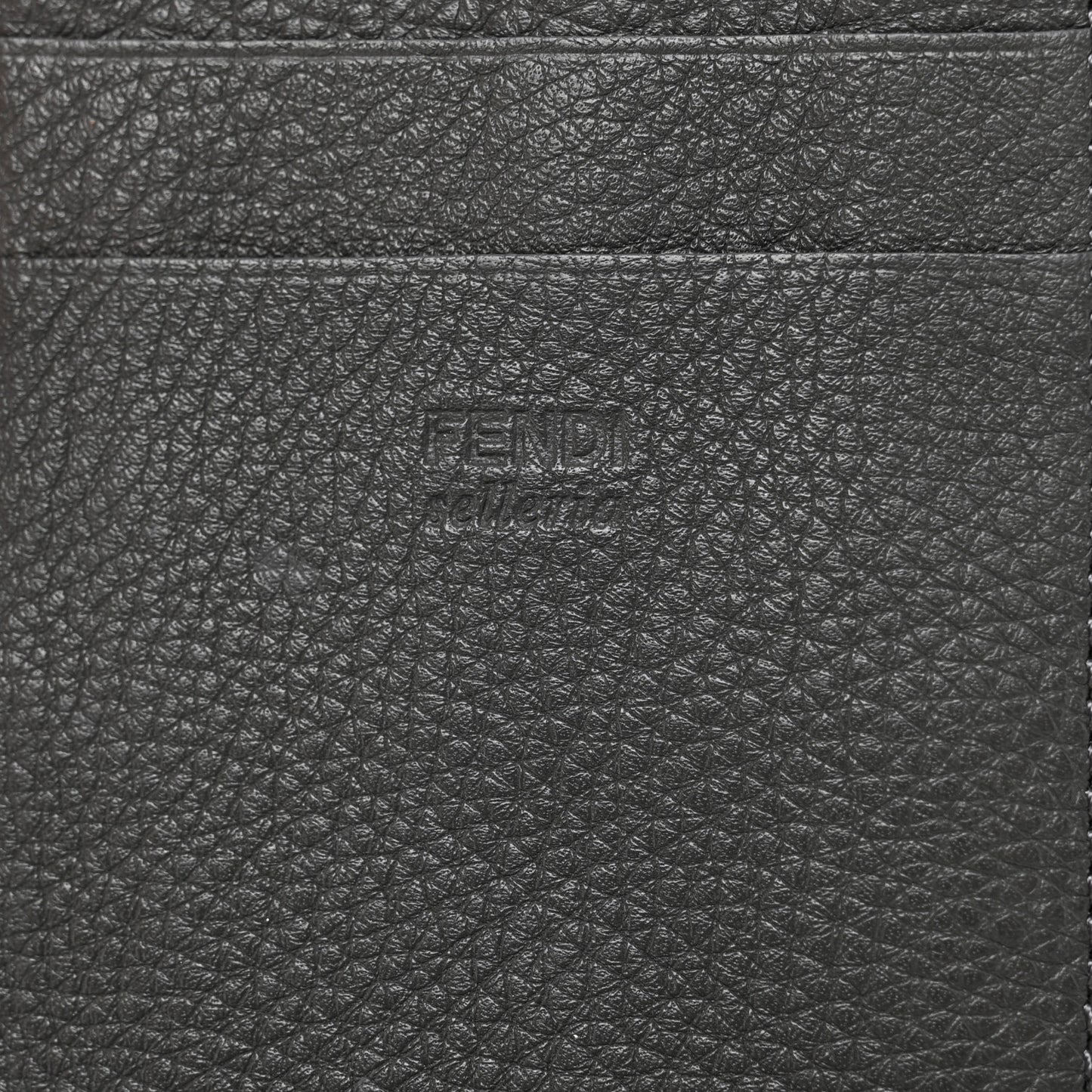 Cuoio Romano Selleria Mini Peekaboo Clutch Wallet Black