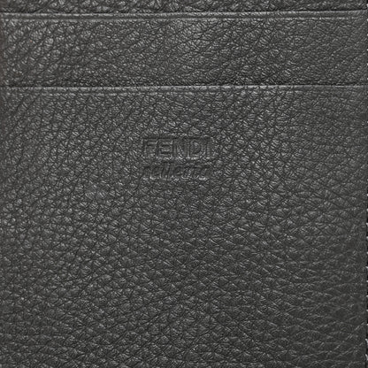 Fendi Cuoio Romano Selleria Mini Peekaboo Clutch Wallet Black 8 of 10