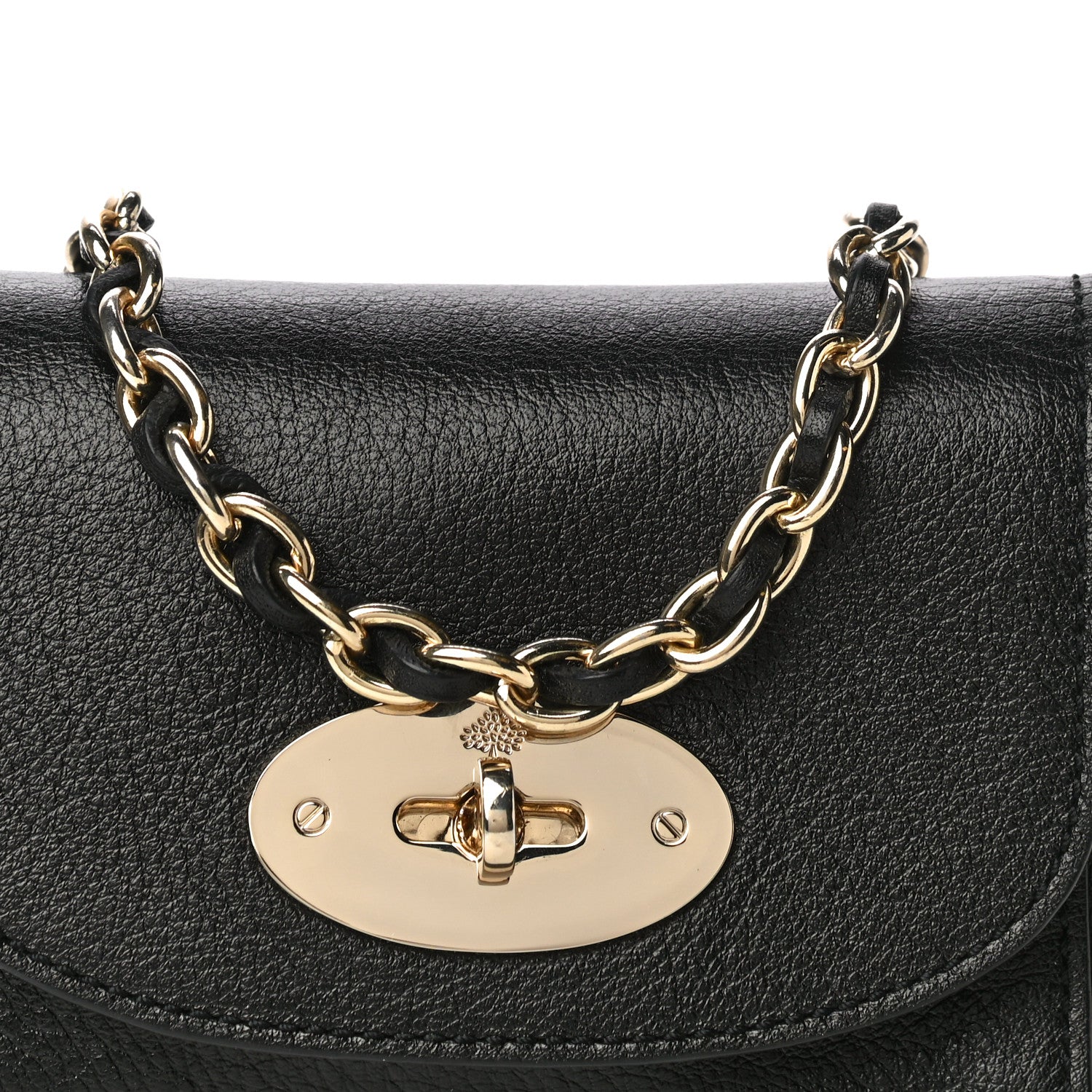 Mulberry Glossy Goatskin Mini Lily Flap Black 7 of 10