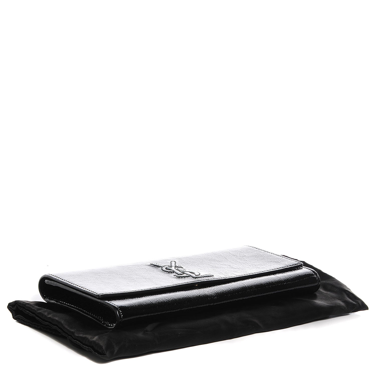 Saint Laurent Patent Small Belle De Jour Clutch Black 4 of 14