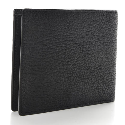 MCM Grained Calfskin Logo Bi-Fold Wallet Black 3 of 6