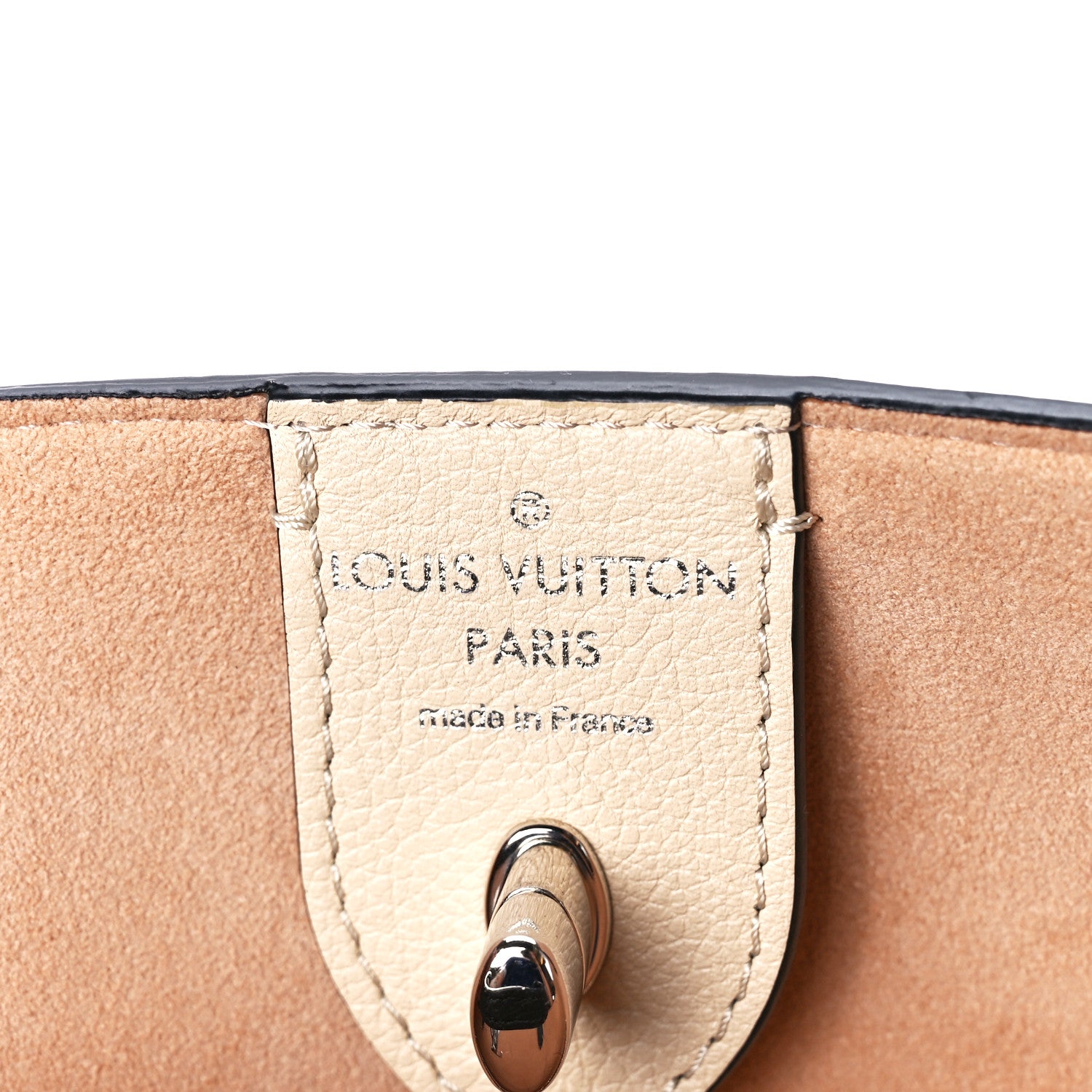Louis Vuitton Calfskin Lockme Cabas Vanille Black 6 of 13