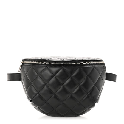 Chanel Calfskin Quilted Waist Belt Bag Black 1 of 10
