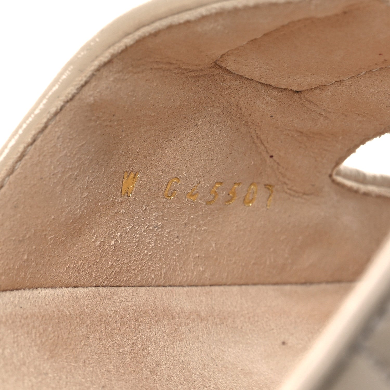 Chanel Shiny Calfskin Crystal Quilted Velcro Dad CC Slide Sandals 38 Light Beige 10 of 14