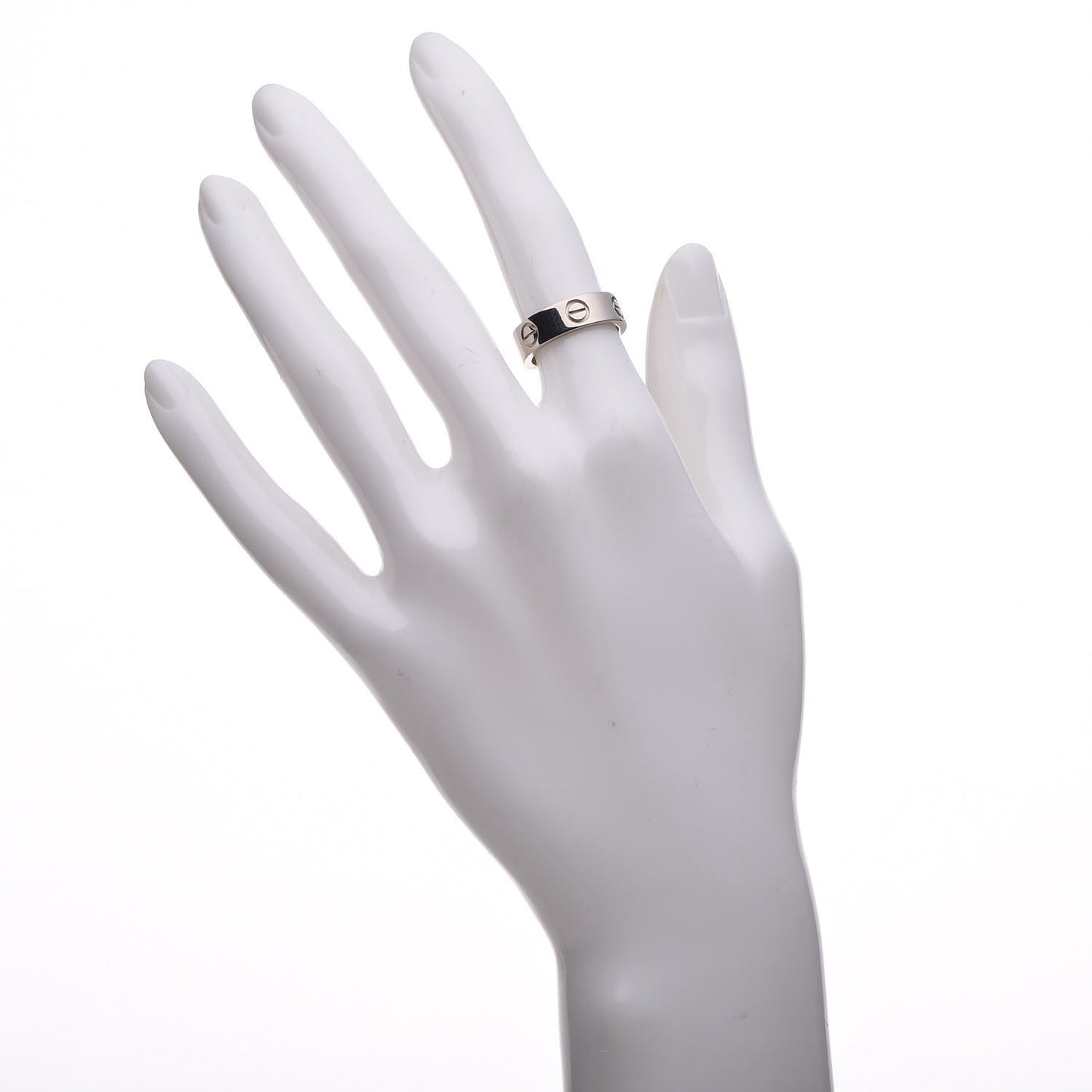 18K White Gold 5.5mm LOVE Ring 49 4.75