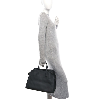 The Row Matte Grained Calfskin Soft Margaux 15 Black 2 of 9