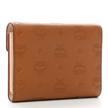 MCM Calfskin Ottomar Small Patricia Tri-Fold Wallet Cognac 3 of 6
