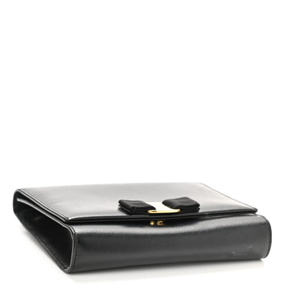 Salvatore Ferragamo Calfskin Vara Bow Mini Bag Black 4 of 7