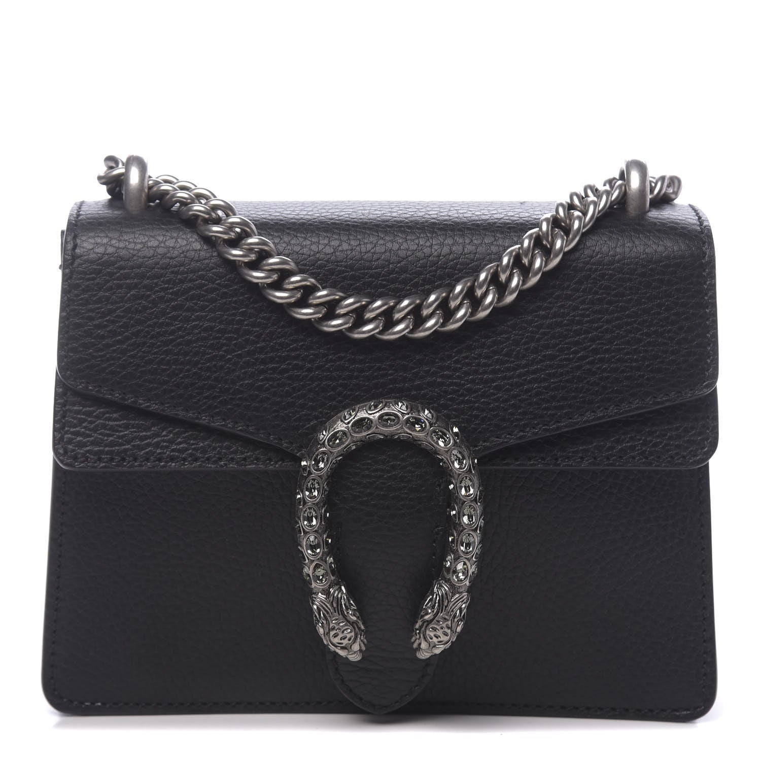 Gucci Calfskin Mini Dionysus Shoulder Bag Black 1 of 11