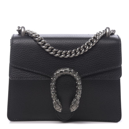 Gucci Calfskin Mini Dionysus Shoulder Bag Black 1 of 11