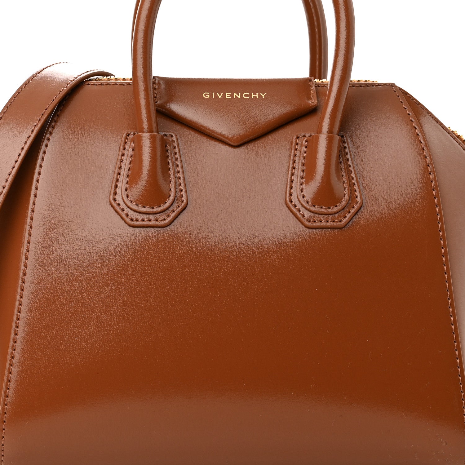 Givenchy Shiny Lord Calfskin Mini Antigona Camel 8 of 10