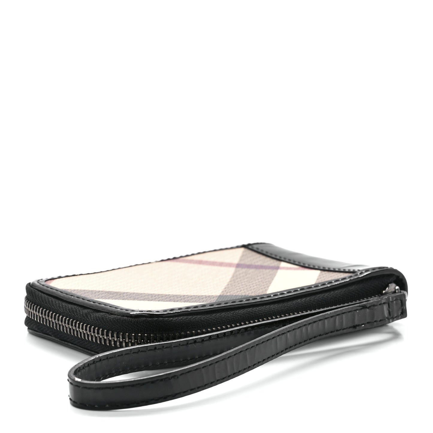Haymarket Check Wristlet Pouch Black