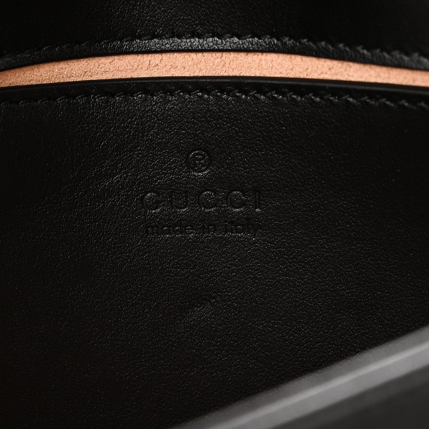 Gucci Calfskin Matelasse Mini GG Marmont Shoulder Bag Black 6 of 10