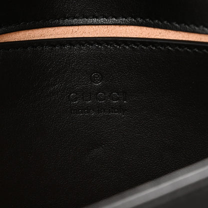 Gucci Calfskin Matelasse Mini GG Marmont Shoulder Bag Black 6 of 10