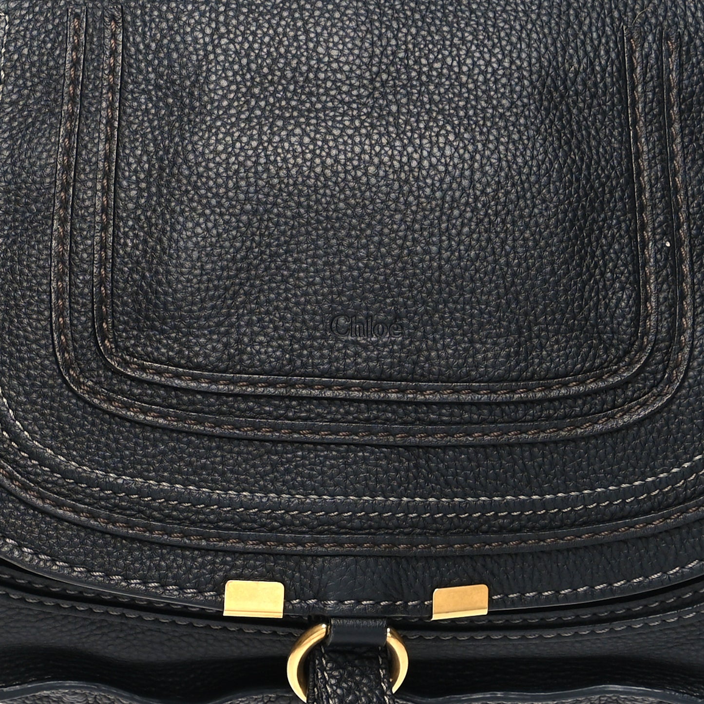 Calfskin Medium Marcie Satchel Black