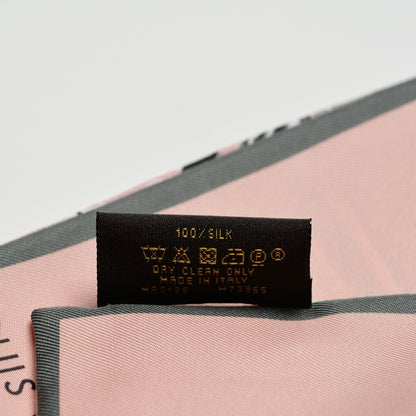 Louis Vuitton Silk Monogram Trunks Bandeau Rose Poudre 4 of 4