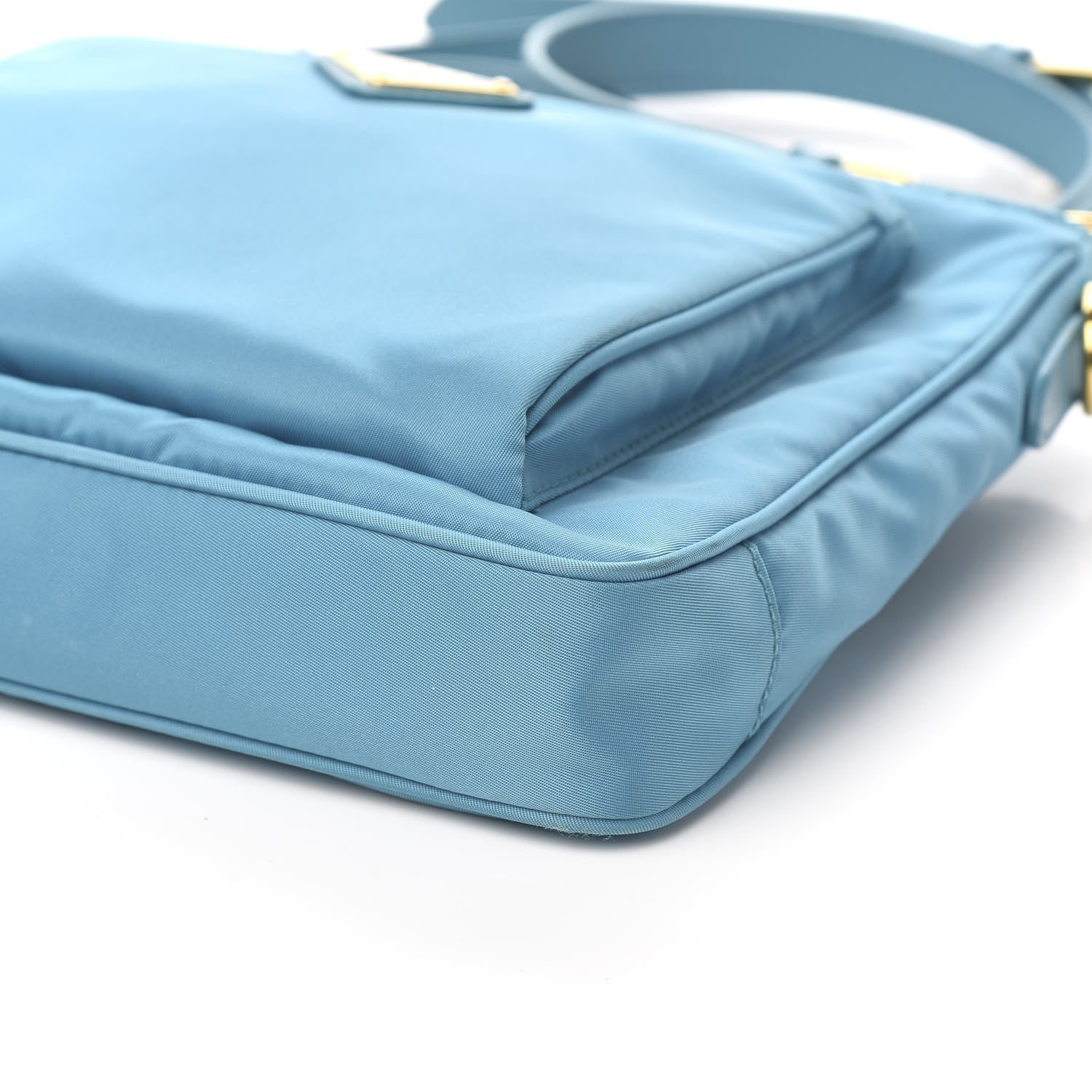 Prada Tessuto Nylon Saffiano Crossbody Bag Turchese 9 of 10