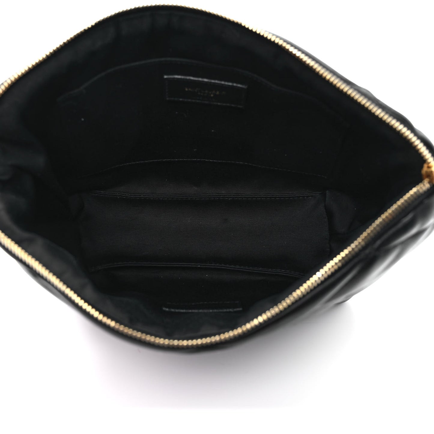Lambskin Monogram Medium Sade Puffer Pouch Black