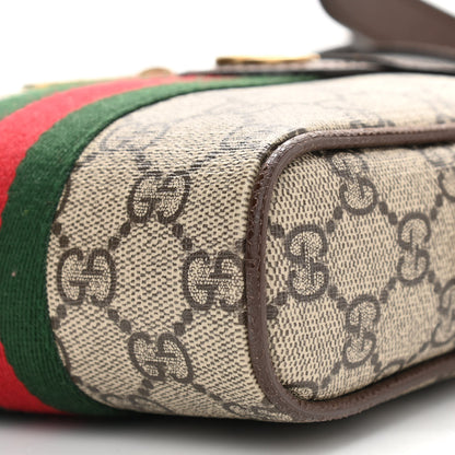 Gucci GG Supreme Monogram Web Mini Ophidia Messenger Brown 10 of 11