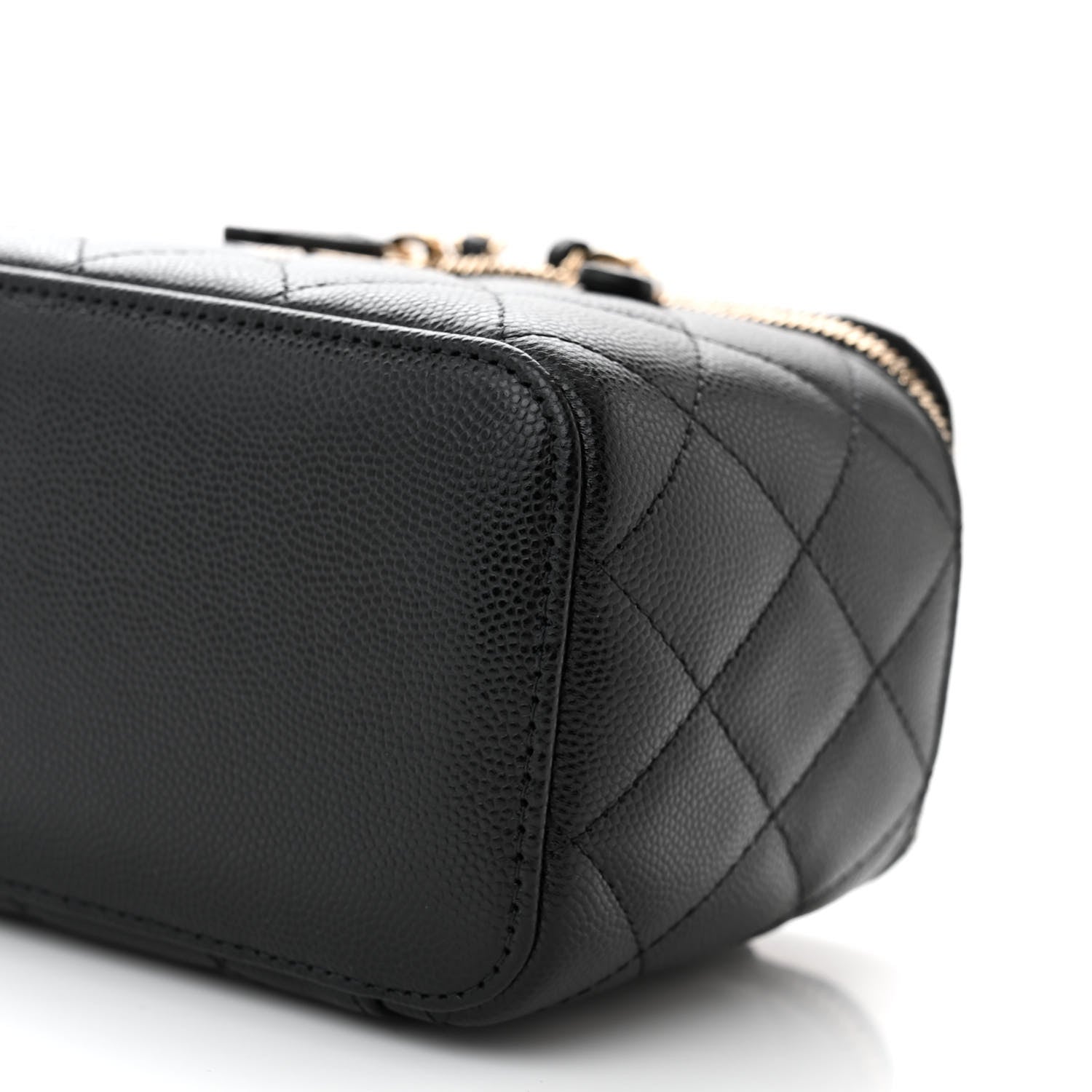 Chanel Caviar Quilted Small Vanity Case With Chain Black 10 of 11