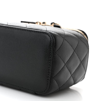 Chanel Caviar Quilted Small Vanity Case With Chain Black 10 of 11
