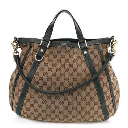 Gucci Monogram Medium Abbey Convertible Tote Green 1 of 11