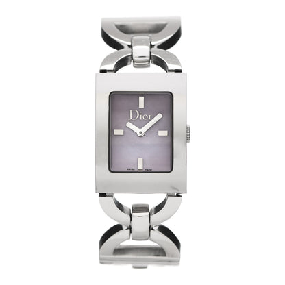 Christian Dior Stainless Steel Mother of Pearl 19mm Malice Quartz Watch 1 of 7