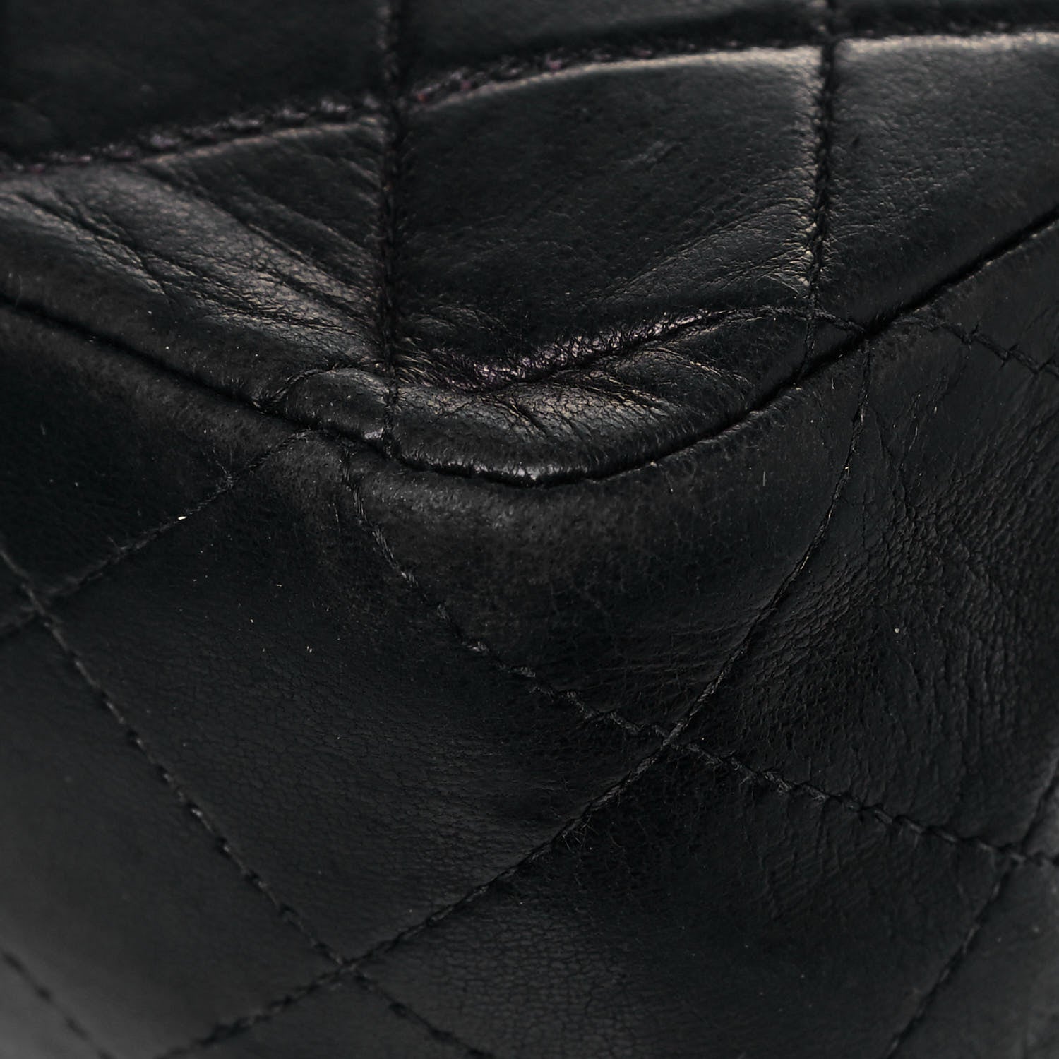 Chanel Lambskin Quilted Medium Double Flap Black 12 of 21