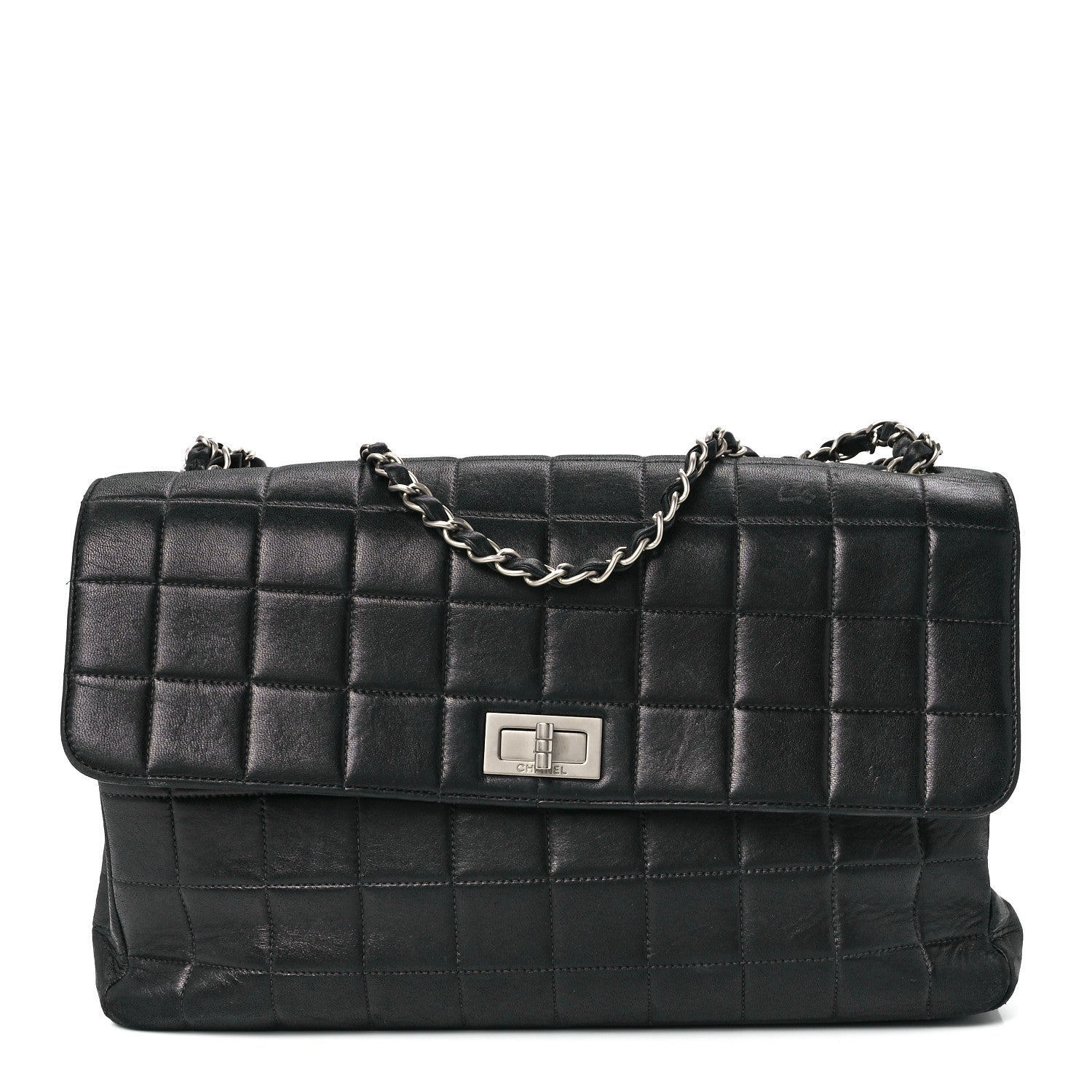 Chanel Lambskin Square Stitched Reissue Multi Pocket Flap Black 1 of 13