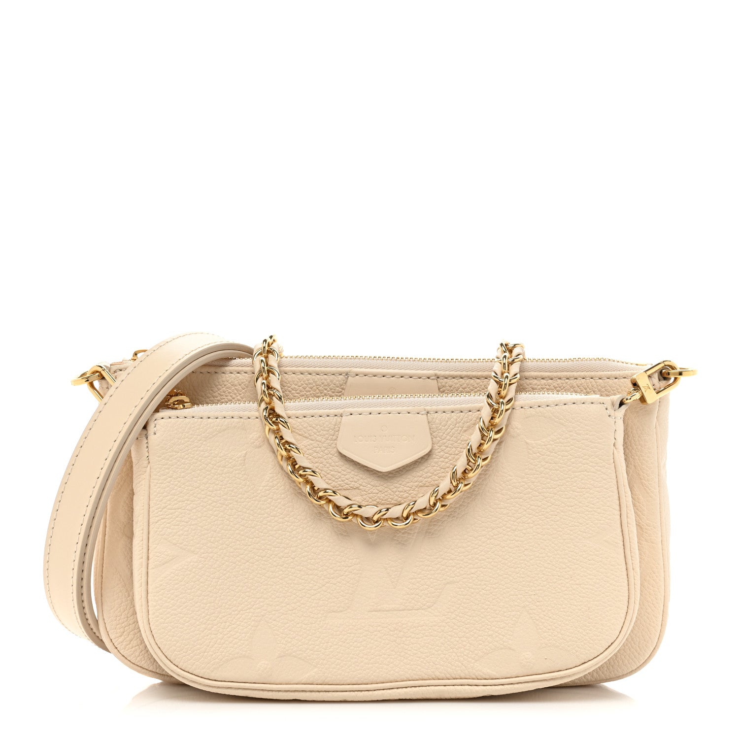 Louis Vuitton Empreinte Monogram Giant Multi Pochette Accessories Cream 1 of 12