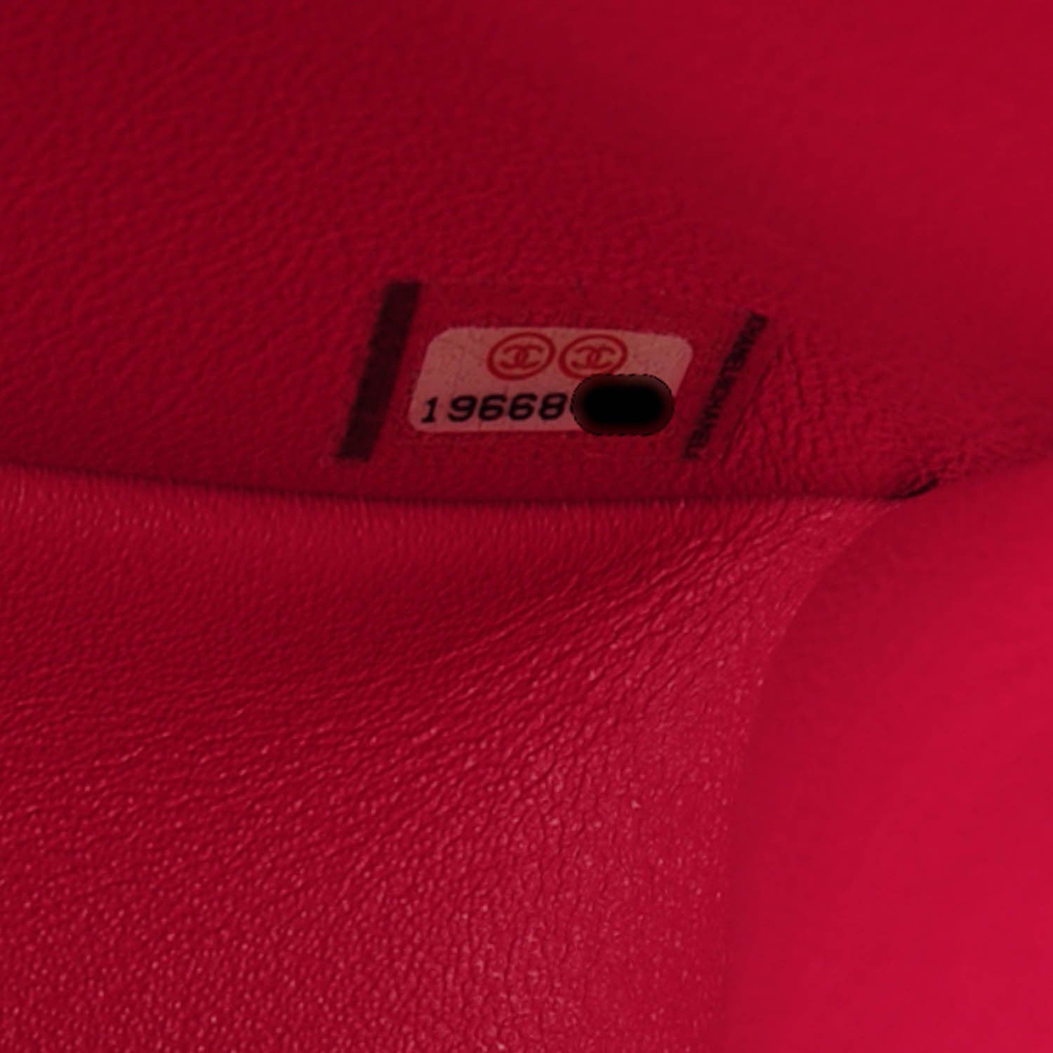 Chanel Lambskin Quilted Jumbo Double Flap Dark Pink 7 of 7