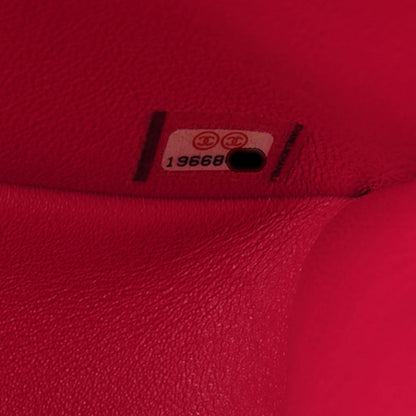 Chanel Lambskin Quilted Jumbo Double Flap Dark Pink 7 of 7