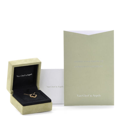 Van Cleef & Arpels 18K Yellow Gold Black Onyx Vintage Alhambra Pendant Necklace 7 of 7