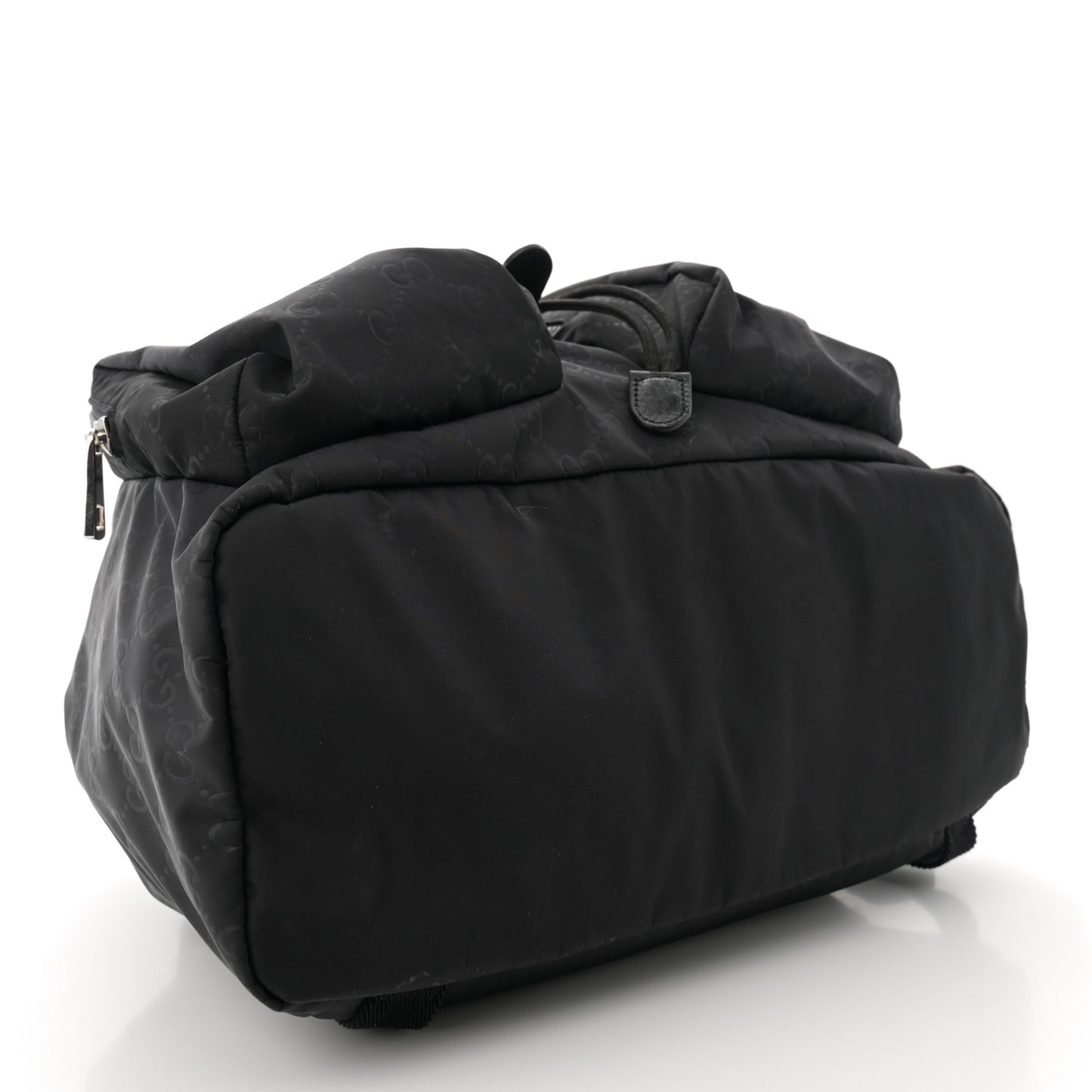 Nylon Monogram Medium Light Single Buckle Backpack Black