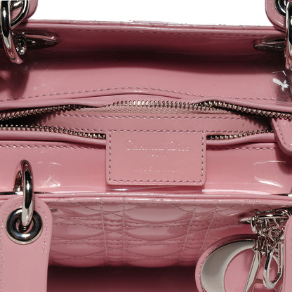 Christian Dior Patent Cannage Medium Lady Dior Rose Clair 7 of 23
