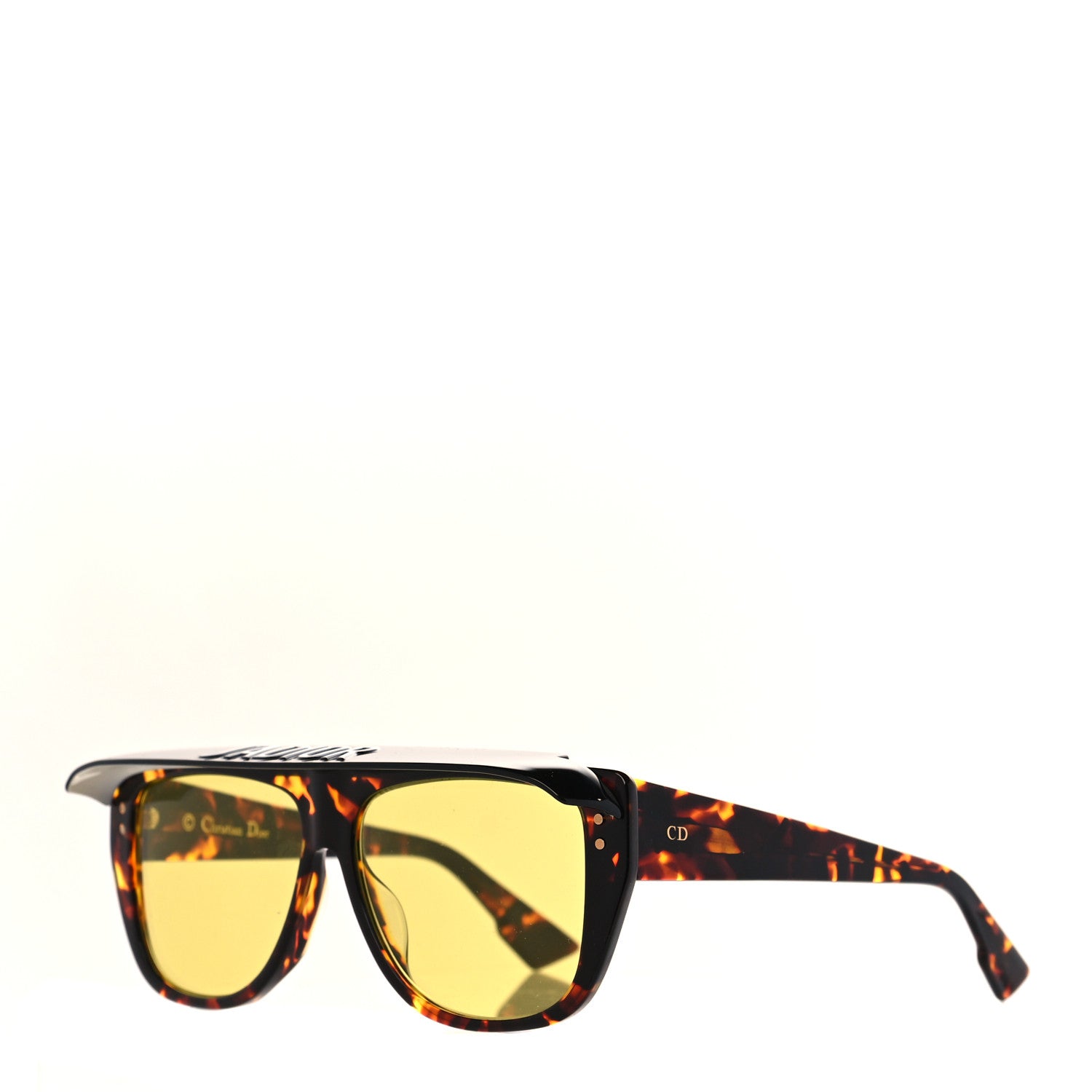 Christian Dior Club 2 Sunglasses Tortoise Yellow 1 of 9