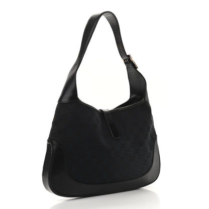Gucci Monogram Small Jackie O Hobo Black 3 of 12