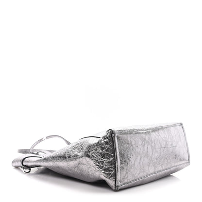Givenchy Metallic Calfskin Medium Voyou Bag Silver 4 of 10