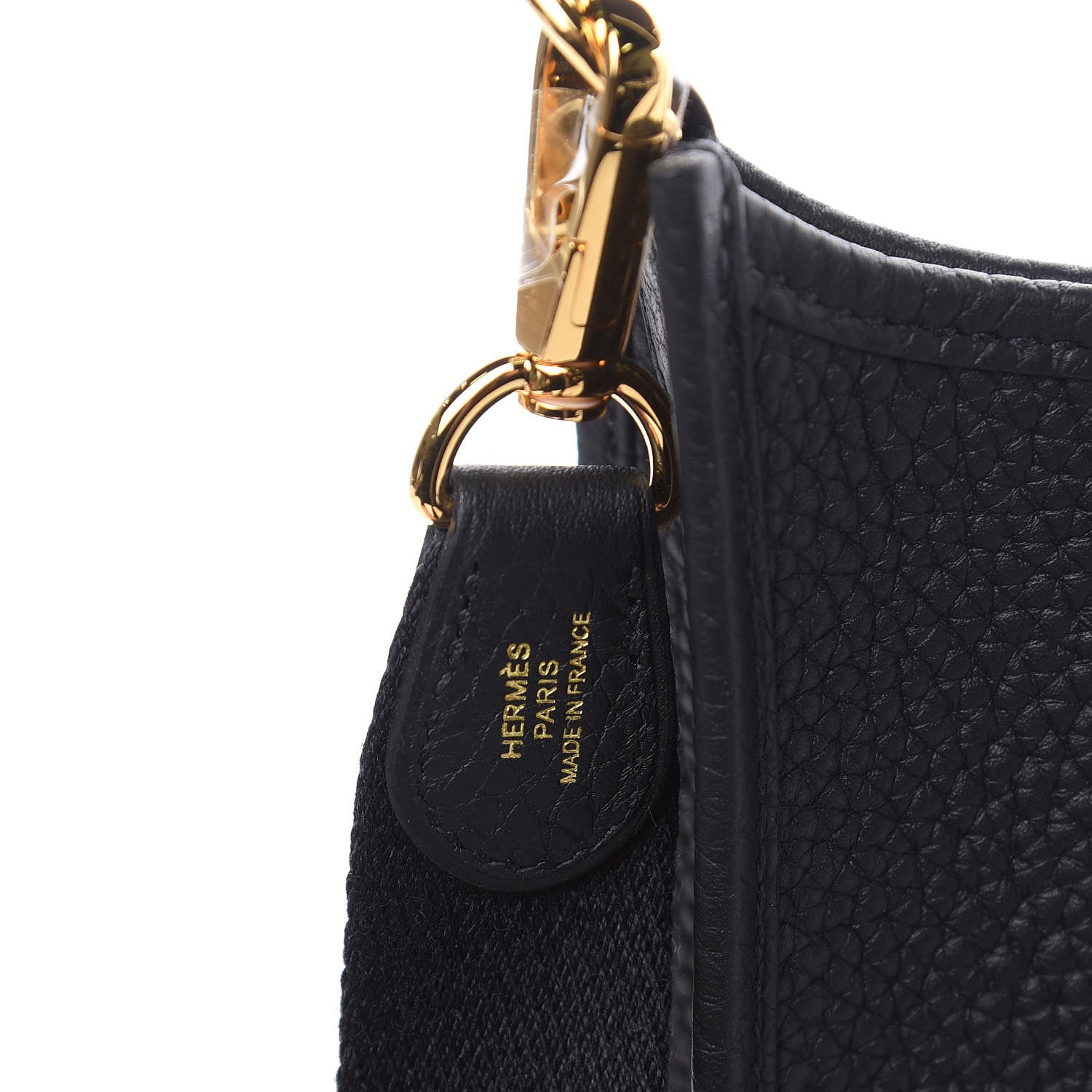 Hermes Taurillon Clemence Evelyne TPM Black 10 of 11